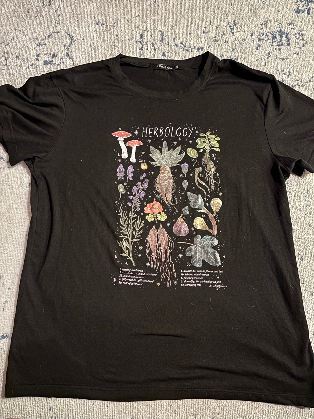 Herbology Graphic Tee - Black